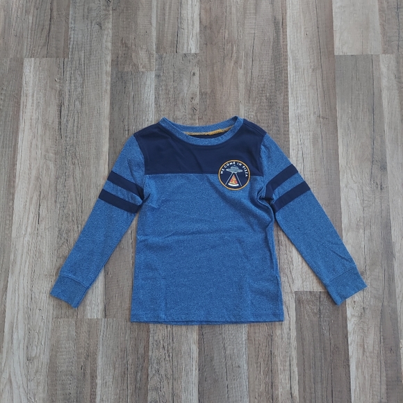 Old Navy Need Space UFO Pizza Brave Strong Long Sleeve Tee Bundle 4T - Picture 2 of 16